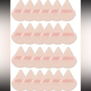 NWT 216 pc Triangle Makeup Puffs Apricot color